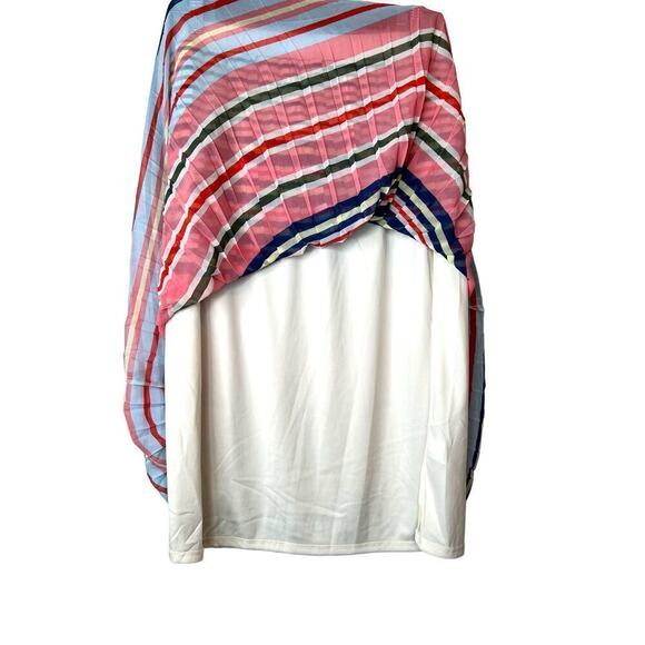 BANANA REPUBLIC Pleated Skirt Striped in Multicolors Women's Size XS - Picture 3 of 6